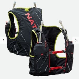 NATHAN Black and Red Hydration Vest